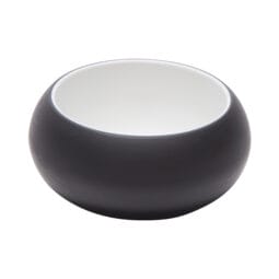31077-TOH/BK - 8 oz hatch touch of honey interior/raven exterior melamine boullion, 4.5"L x 4.5"W x 2.1"H, GET, cheforward