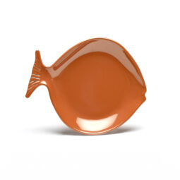 D10FSH-STC - Melamine Small Fish Plate - Sunburn Terra Cotta
