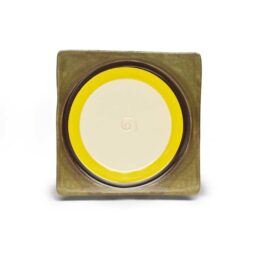 V951-L - Melamine Square Plate - Lemon