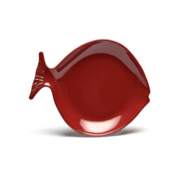 D10FSH-CBR - Melamine Small Fish Plate - Cranberry