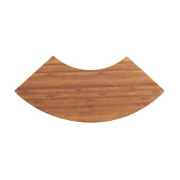 M514QR-BB - Melamine Quarter Circle Faux Wood - Bamboo