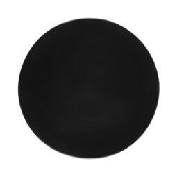 RT12R-B - Melamine Round Plate - Black