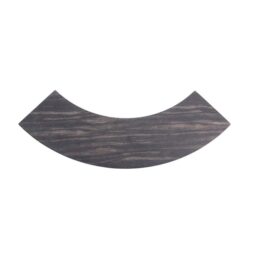 M521QR-ZW - Melamine Quarter Circle Faux Wood - Zebrawood