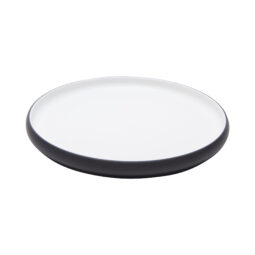 21379-TOH/BK - 10.5" hatch touch of honey interior/raven exterior round melamine plate, 10.5"L x 10.5"W x 1"H, GET, cheforward