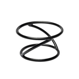 SSDR4-RC - Rubbercoated Steel Round Reversible Rubber Coated Steel Stand - Black
