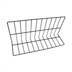 W81224-B - Metal Wire Divider - Vinyl Coated Black