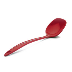 MSP12-CBR - Melamine Solid Spoon - Cranberry