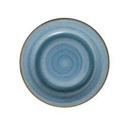 PA1604902024 - 8" Rolled Edge Plate, Blue Artisan