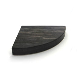 M1512TR-ZW - Melamine Quarter Oval Riser - Zebrawood