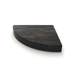 M1512TL-ZW - Melamine Quarter Oval Riser - Zebrawood