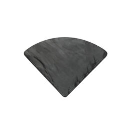 M57QR-GY - Melamine Quarter Circle Faux Slate - Gray