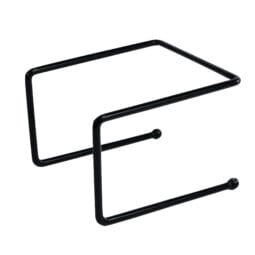 SS1312P-RC - Rubbercoated Steel Rubber Coated Pizza Stand - Black