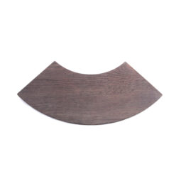 M514QR-WN - Melamine Quarter Circle Faux Wood - Walnut