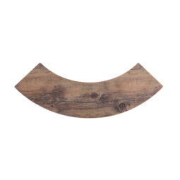 M521QR-DW - Melamine Quarter Circle Faux Wood - Driftwood