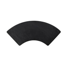M514QR-B - Melamine Quarter Circle Faux Slate - Black