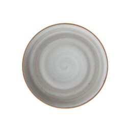 PA1607902912 - 12 1/4" Rolled Edge Plate, Grey Artisan