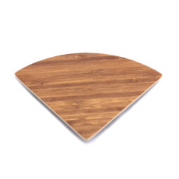 M57QR-BB - Melamine Quarter Circle Faux Wood - Bamboo