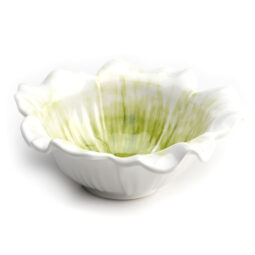 M125FP-DG - Melamine Large Round Flower Bowl - Design Green