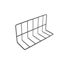 W4612-B - Metal Wire Divider - Vinyl Coated Black