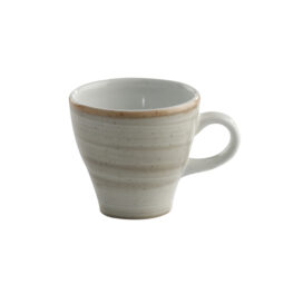 PA1607804324 - 5.5 oz.Porcelain Cappuccino Cup, 4 1/3" Dia. w/Handle GET, Aritsan Grey