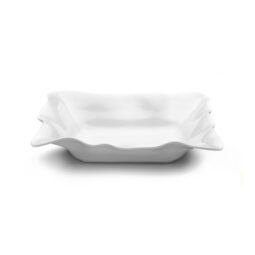 M1418RCW-NW - Melamine Large Rectangular Wave Bowl - White