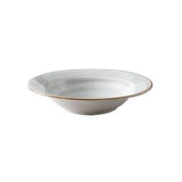 PA1607903712 - 9.75" Rimmed Bowl, Artisan Gray, 9.75"L x 9.75"W. GET, Corona