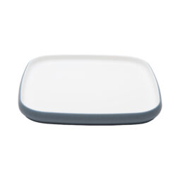 21375-TOH/BL - 10.5" hatch touch of honey interior/bluejay exterior square melamine plate, 10.5"L x 10.5"W x 1"H, GET, cheforward