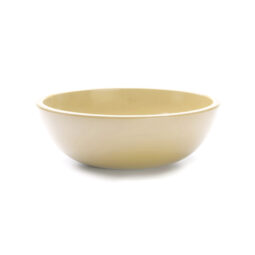 M115R4-BCY - Melamine Round Bowl - Banana Crepe