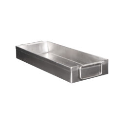 SS6152 - Rubbercoated Steel Stainless Steel Tray - Stainless Steel